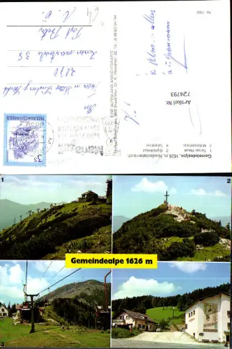724793 Gemeindealpe Bergstation Mariazell Maria Zell Mitterbach