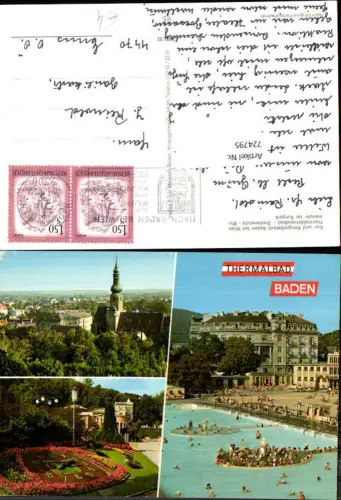 724795 Baden bei Wien Thermaldstrandbad Bezirk Baden