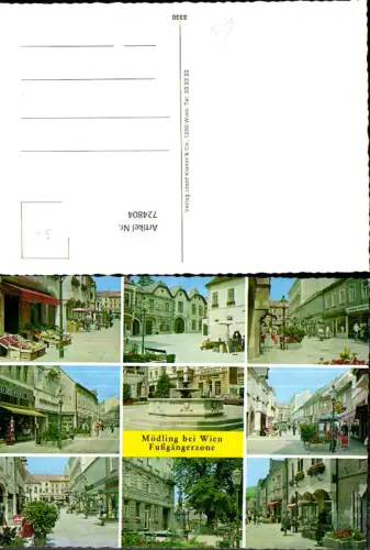 724804 Mödling bei Wien Fußgängerzone Mödling Bez. Mödling
