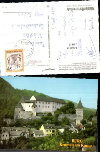 724816 Krumau am Kamp Burg 1084 erbaut Krumau am Kamp Bez. Krems