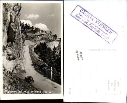 726438 Stollhof Gasthaft zur lustigen Sengeria Hohe Wand LK Neunkirchen