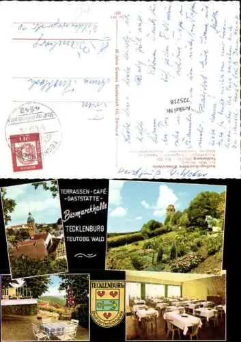 725718 Mehrbild AK Tecklenburg Westfalen Ausflugs-Gaststätte Bismarckhalle