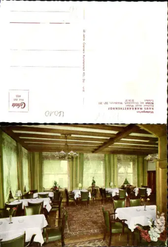725728 Hilden b. Düsseldorf Haus Margarethenhof Speisensaal