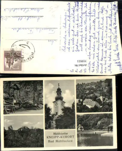 719911 Mehrbild AK Bad Mühllacken Kirche Wegkreuz Ansichten