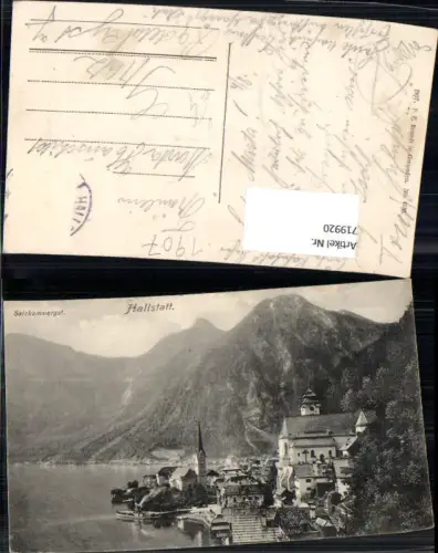 719920 Hallstatt Salzkammergut Ansicht pub F. E. Brandt 4135