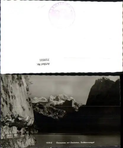 719931 Foto AK Gosau Gosausee m. Dachstein Salzkammergut