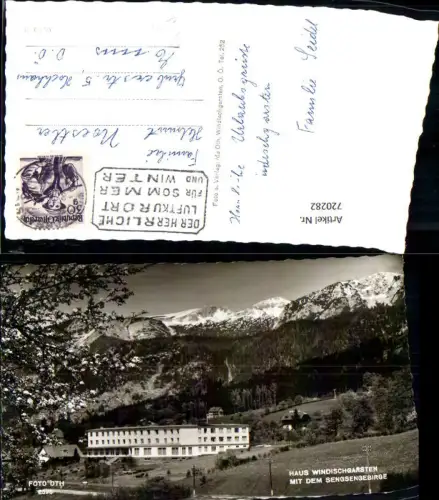 720282 Foto AK Kurhaus Haus Windischgarsten m. d. Sengsengebirge pub Foto Oth 2595
