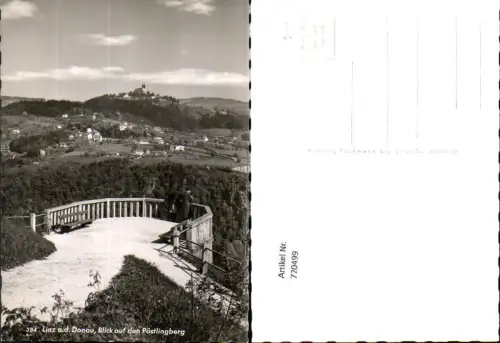 720499 Foto AK Linz a. d. Donau Blick a. d. Pöstlingberg Aussichtsterrasse