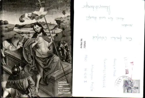 720501 Wartberg a. d. Krems Pfarrkirche Gotische Tafelbilder Detailansicht