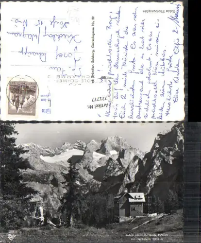 721777 Foto AK Gablonzer-Haus m. Dachstein Bad Ischl