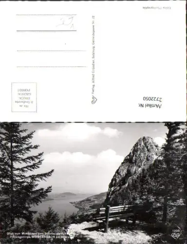 722050 Weissenbach a. Attersee Blick Wanderweg z. Schoberstein