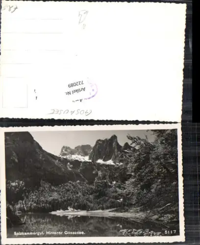 722089 Hinterer Gosausee Gosau Bez. Gmunden