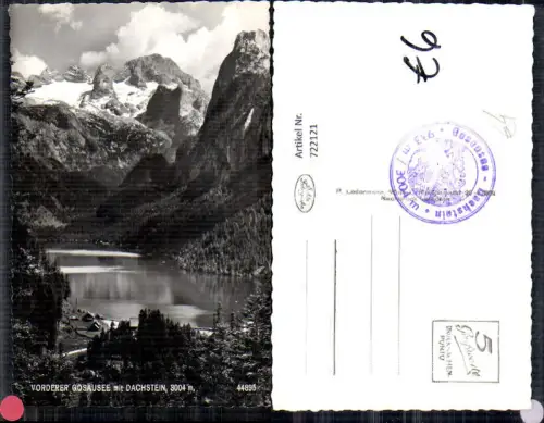 722121 Vorderer Gosausee Gosau Dachstein Bez. Gmunden