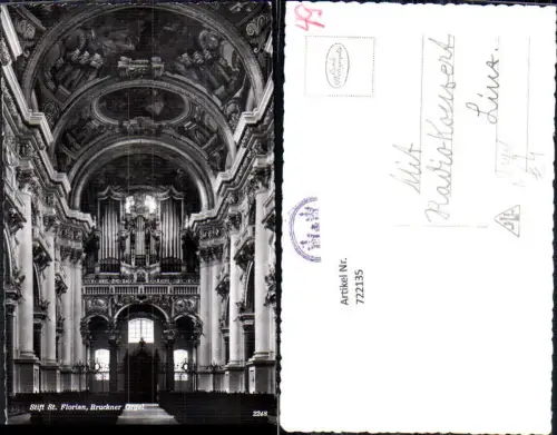 722135 St. Florian Bruckner Orgel Stift Bez. Linz-Land