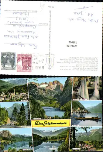 723901 Mehrbild AK Salzkammergut Bad Ischl Hallstatt Grundlsee Bad Aussee