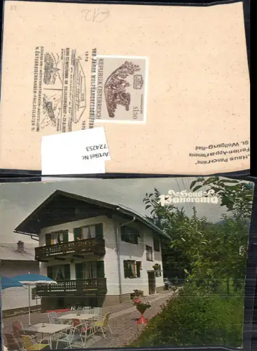724253 St. Wolfgang am Wolfgangsee Ried Haus Panorama m. Sonderstempel