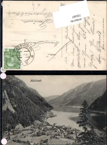 726387 Hallstatt am Hallstättersee pub Würthle Stp. Au b. Goisern