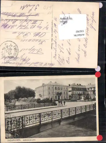 726702 Zweibrücken Pfalz Herzogsplatz Feldpost