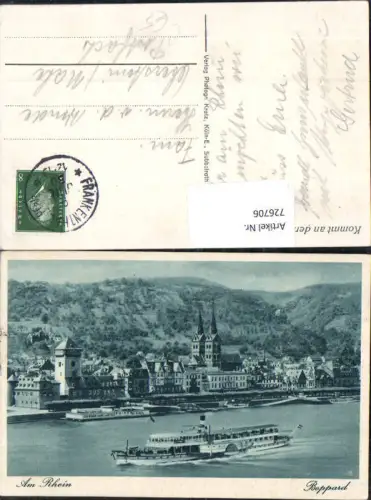 726706 Boppard am Rhein Dampfer