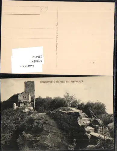 726710 Annweiler Reichsveste Trifels Annweiler am Trifels Pfalz LK Südliche Weinstraße