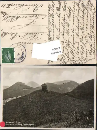 726724 Annweiler i. Pfalz Asselstein Burg Dreifaltigkeit Annweiler am Trifels LK Südliche Weinstraße