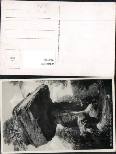 726736 Kaltenbach Teufelstisch Hinterweidenthal Pfalz Gesteinsformation