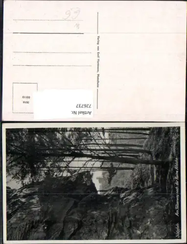 726737 Südpfalz Am Felsenweg nach der Ruine Altdahn Dahn LK Südwestpfalz
