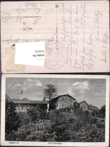 717572 Thale im Harz Hotel Roßtrappe gel Ammendorf Beesen Halle Saale