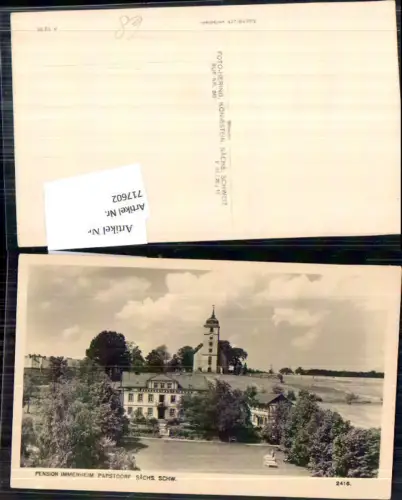 717602 Papstdorf Gohrisch Sächsische Schweiz Pension Immenheim