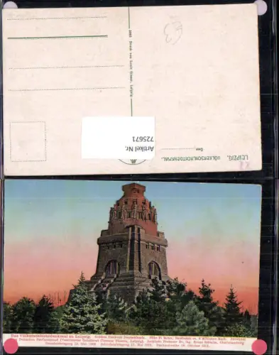 725671 Leipzig Völkerschlachtdenkmal