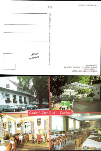 725981 Diesbar Seußlitz Nünchritz Gasthaus Zum Ross Meißen