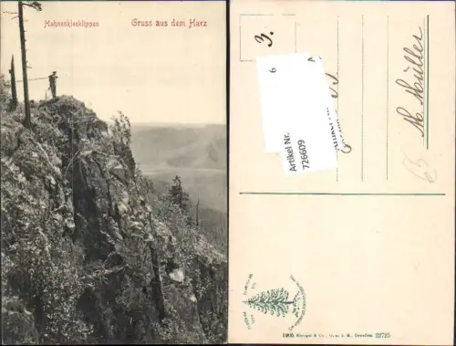 726609 Gruss aus dem Harz Hahnenkleeklippen Hahnenklee St. Andreasberg Goslar