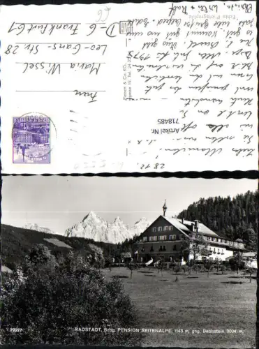 718485 Radstadt Pension Seitenalpe m. Dachstein