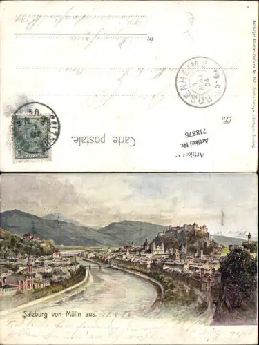718878 Künstler AK F. Kulstrunk Salzburg Mülln pub Salzburger Künstler Postkarte Nr. 157 Huttegger