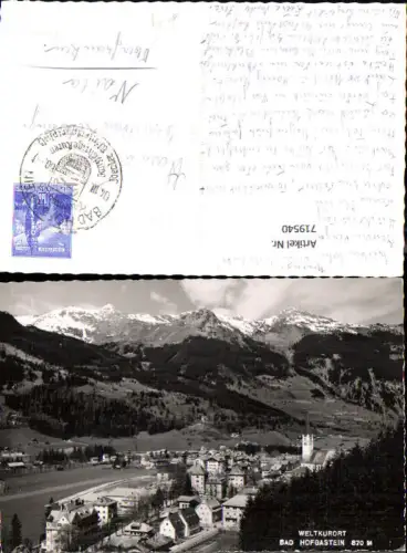 719540 Foto AK Bad Hofgastein Ansicht