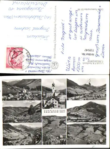 719547 Mehrbild AK Saalbach Saalbach-Hinterglemm