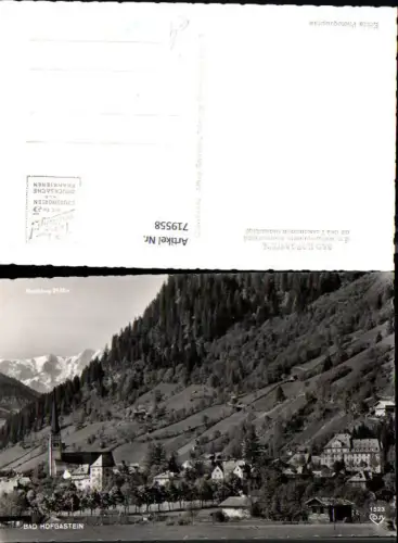 719558 Foto AK Bad Hofgastein Ansicht m. Kirche pub Cosy 1523
