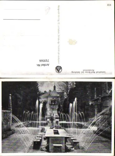 719566 Lustschloss Hellbrunn b. Salzburg Fürstentisch Wasserspiele Brunnen