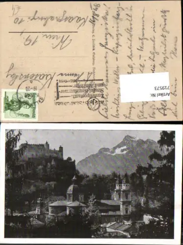 719573 Salzburg Ansicht m. Festung Hohensalzburg