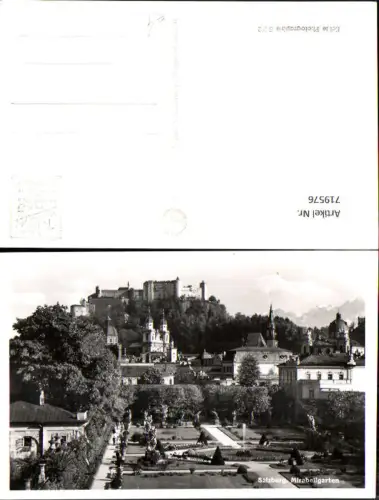 719576 Foto AK Salzburg Mirabellgarten m. Festung Hohensalzburg