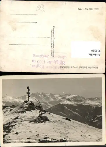 719586 Foto AK Saalbach Saalbach-Hinterglemm Asitzkogel g. d. Pinzgauer Leogang Asitzhütte