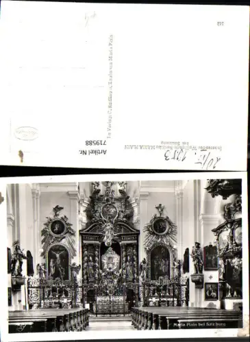719588 Foto AK Maria Plain b. Salzburg Inneres d. Wallfahrtskirche