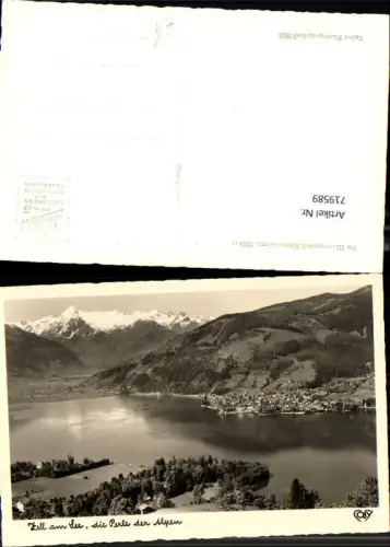 719589 Foto AK Zell a. See mit Kitzsteinhorn