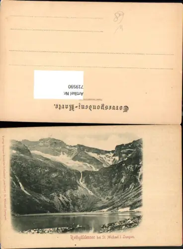 719590 Rothgüldensee b. St Michael i. Lungau Rotgüldensee Gemeinde Muhr Salzburg