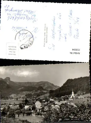719594 Foto AK Unken mit Loferer Alpe b. Lofer