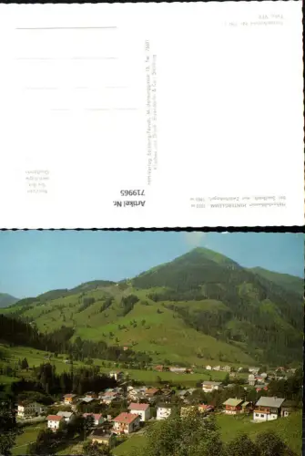 719965 Hinterglemm Saalbach-Hinterglemm m. Zwölferkogel
