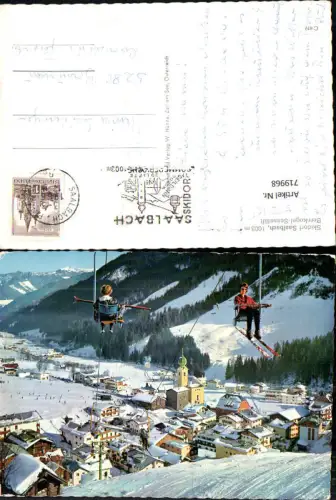 719968 Saalbach Saalbach-Hinterglemm Bernkogel-Sessellift Wintersport
