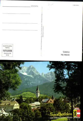 719975 Saalfelden a. Steinernen Meer Ansicht m. Kirche