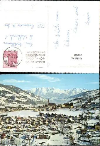 719988 St Johann i. Pongau mit Tennengebirge im Winter