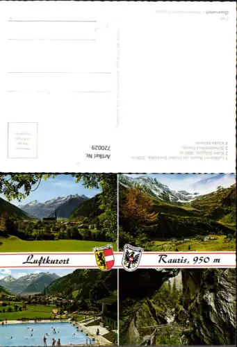 720029 Mehrbild AK Rauris a. Hohen Sonnblick Kolm-Saigurn Schwimmbad Kitzlochklamm
